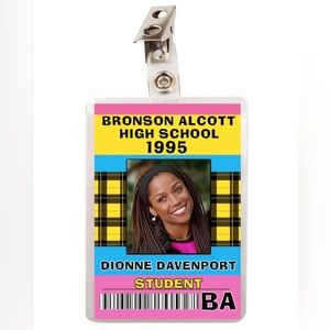 Clueless Dionne Davenport High School Student ID Badge